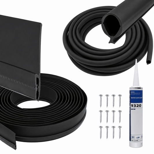 018-546 Clip Seal with 2" Wiper and 018-338-BLK Slide-in Secondary Seal | 35ft | Works with Keytone - HCC Auto