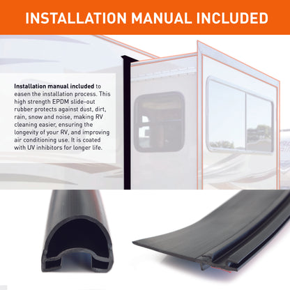 Combo RV Slide Out Rubbers with Sealants | 018-312-EKD & 018-341 EK