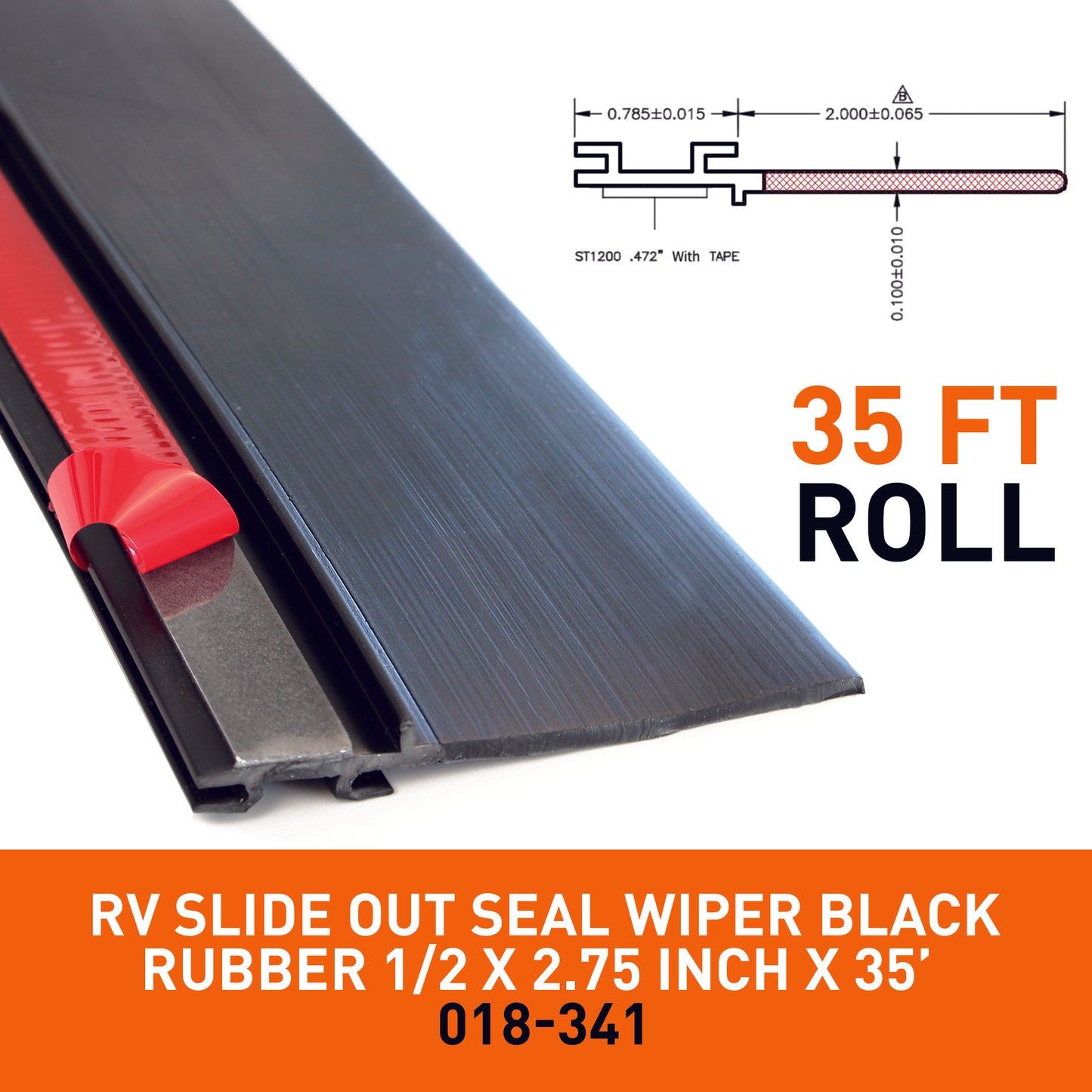 Combo RV Slide Out Rubbers with Sealants | 018-312-EKD & 018-341 EK