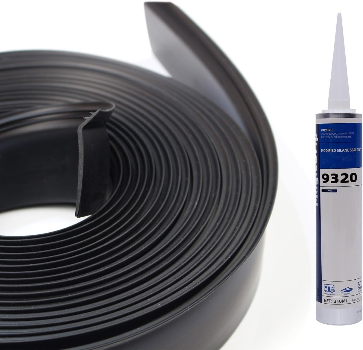 R854056 for RV 1-1/2'' Slide-Out Wiper Seal (Clip-On) (Sold per 25' slideout Seal) - Sealant & Installation Manual Included (A9889)