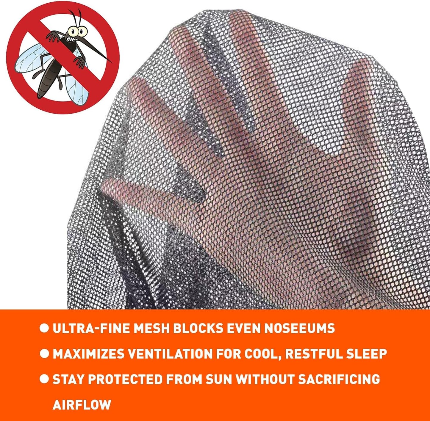 Van Bug Screen for Mercedes-Benz Sprinter Mid/High Roof, Universal Size Sliding Door Mosquito Net, Center Magnetic Closure