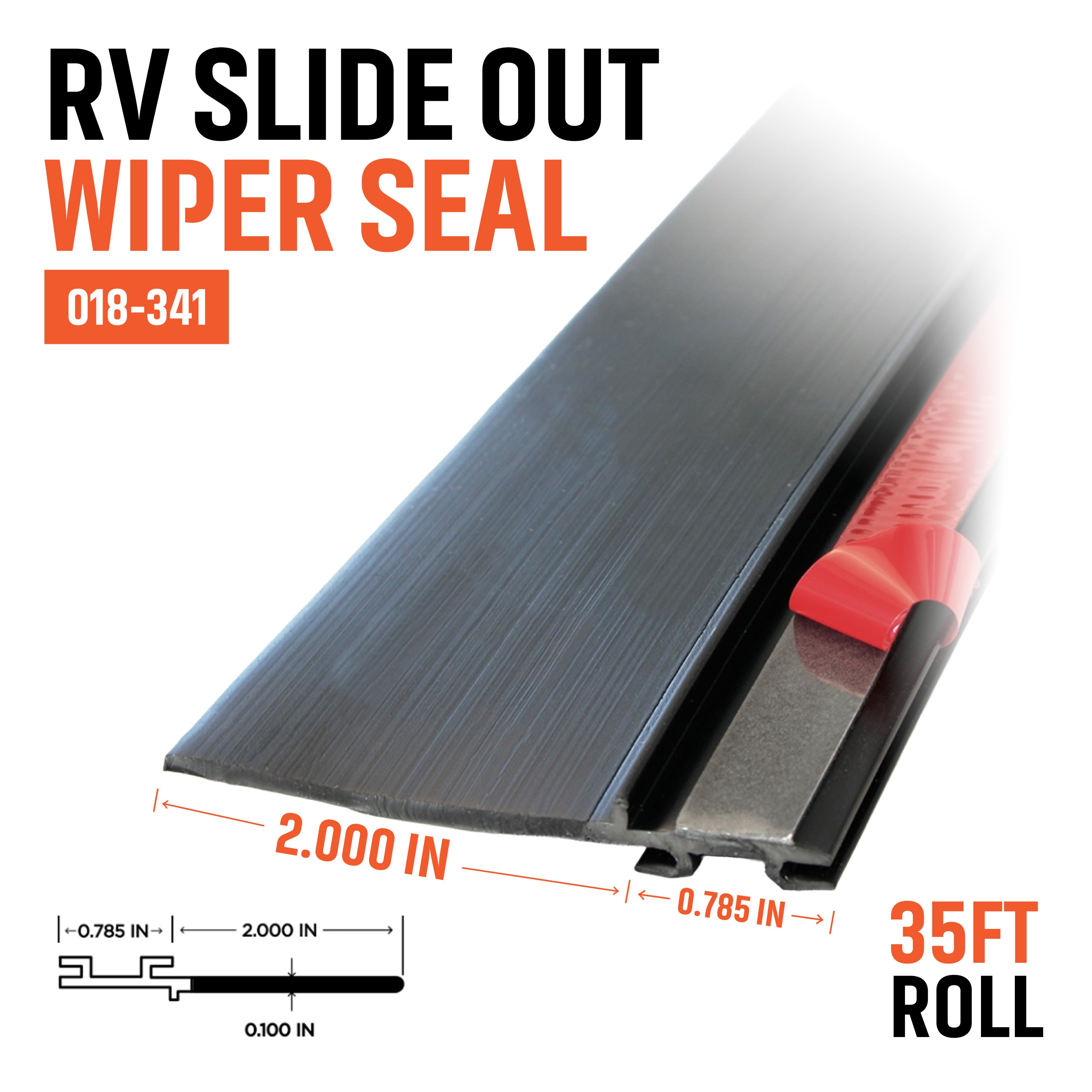 Aazon.co: RV Slide Out Seal 1/2 X 2.4 Inch X 40 Ft, High RV Slide Out