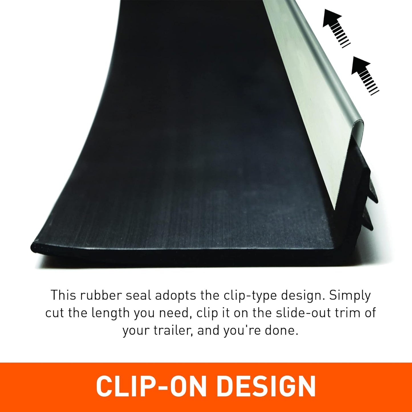 R854056 for RV 1-1/2'' Slide-Out Wiper Seal (Clip-On) (Sold per 25' slideout Seal) - Sealant & Installation Manual Included